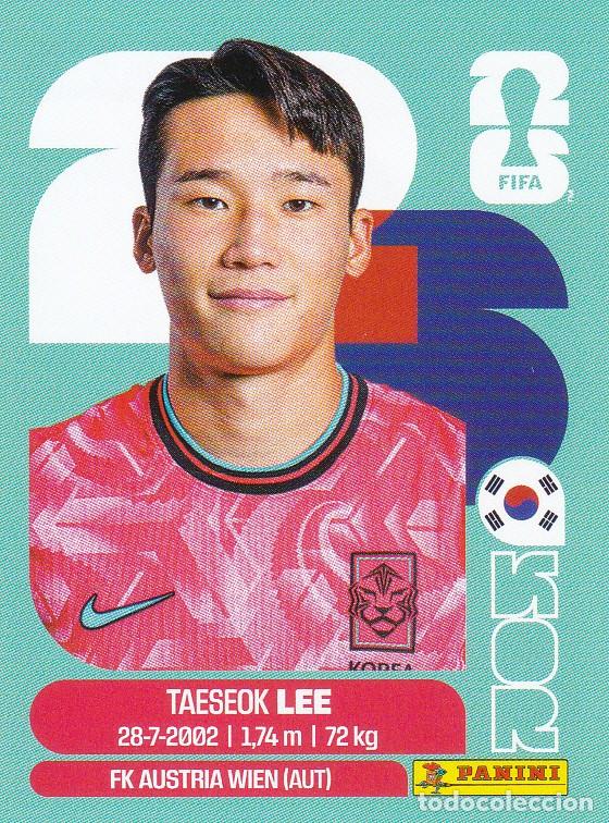 Cromos de f&uacute;tbol: FIFA WORLD CUP 2026 * TAESEOK LEE N&ordm; 8 * DE KOREA - NUEVO DE SOBRE (A-18)