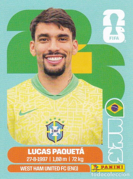 Cromos de f&uacute;tbol: FIFA WORLD CUP 2026 * LUCAS PAQUET&Aacute; N&ordm; 9 * DE BRASIL - NUEVO DE SOBRE (A-18)