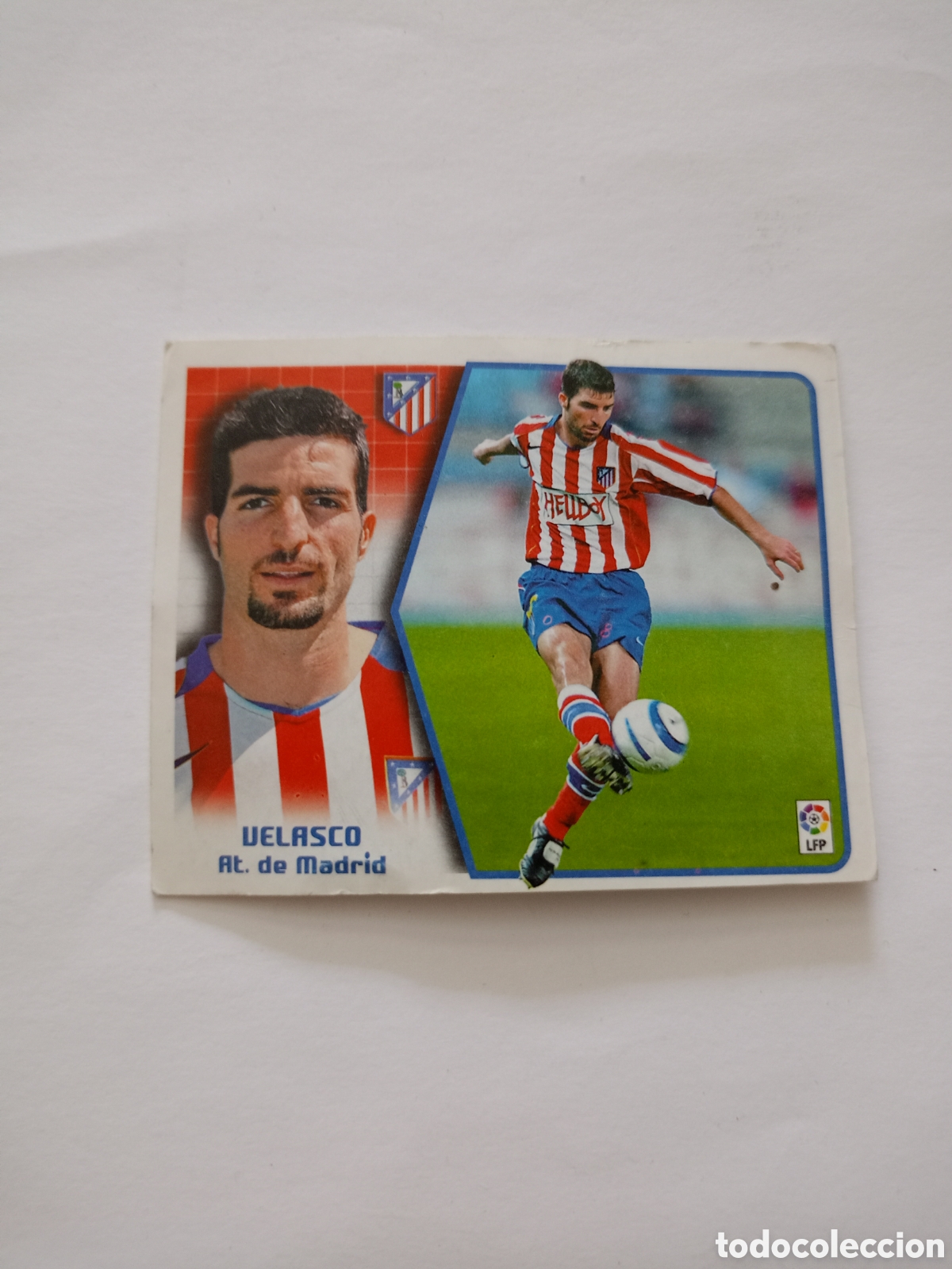 Cromos de f&uacute;tbol: VELASCO ATL&Eacute;TICO MADRID CROMO LIGA FUTBOL PANINI EDICIONES ESTE 2005-2006 05-06