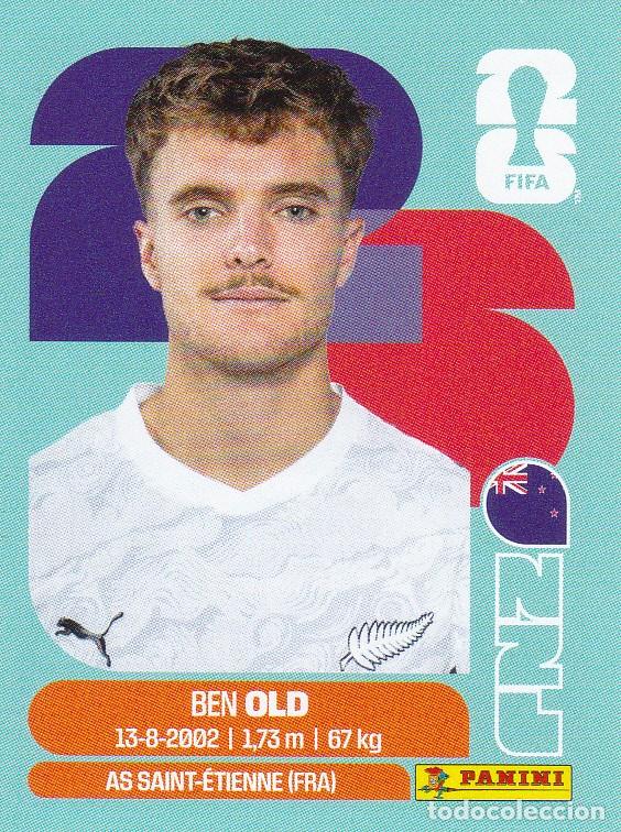 Cromos de f&uacute;tbol: FIFA WORLD CUP 2026 * BEN OLD N&ordm; 16 * DE NUEVA ZELANDA - NUEVO DE SOBRE (A-18)