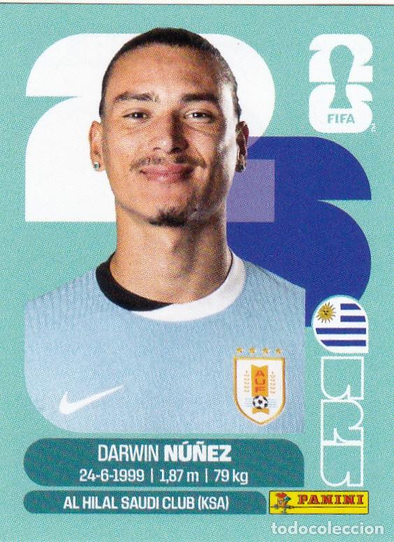 Cromos de f&uacute;tbol: FIFA WORLD CUP 2026 * DARWIN N&Uacute;&Ntilde;EZ N&ordm; 17 * DE URUGUAY - NUEVO DE SOBRE (A-18)