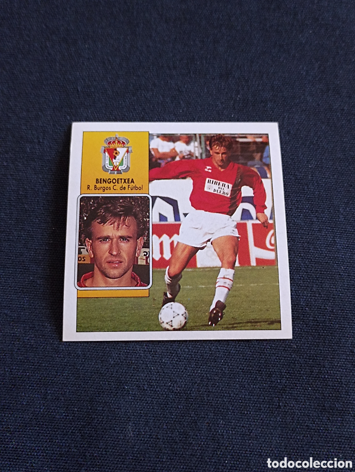 Cromos de f&uacute;tbol: Bengoetxea ( Real Burgos Club De F&uacute;tbol ). Liga este 92-93. Nunca pegado