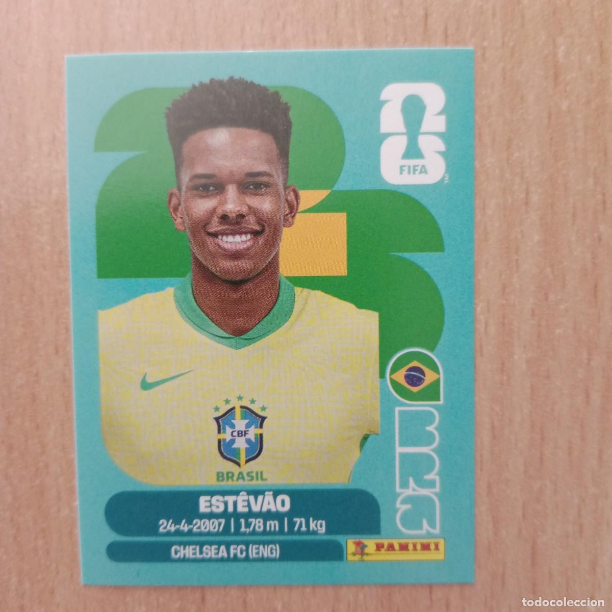 Cartes &agrave; collectionner de Football: Est&ecirc;v&atilde;o Willian , BRASIL , STICKER CROMO N&ordm; BRA 20, FIFA WORLD CUP 2026 - PANINI - A&Ntilde;O 2026.