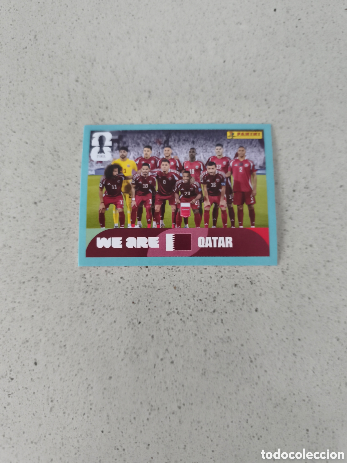Cartes &agrave; collectionner de Football: CROMO N&Uacute;MERO 13 EQUIPO QATAR. MUNDIAL 2026. PANINI.