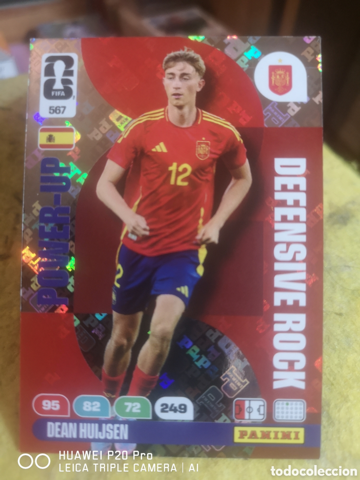 Cromos de f&uacute;tbol: FIFA WORLD CUP MUNDIAL 2026 ADRENALYN DEFENSIVE ROCK POWER - UP DEAN HUIJSEN ESPA&Ntilde;A - 567
