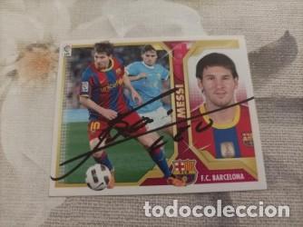 Figurine di Calcio: Cromo futbol firmado Messi