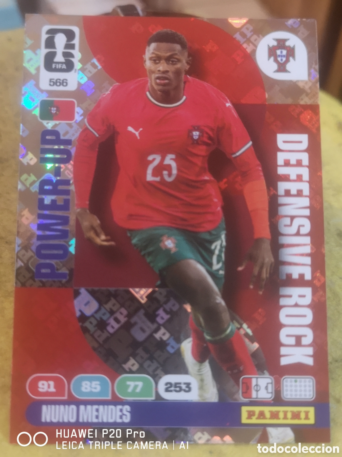 Cromos de Futebol: FIFA WORLD CUP MUNDIAL 2026 ADRENALYN DEFENSIVE ROCK POWER - UP NUNO MENDES - PORTUGAL 566