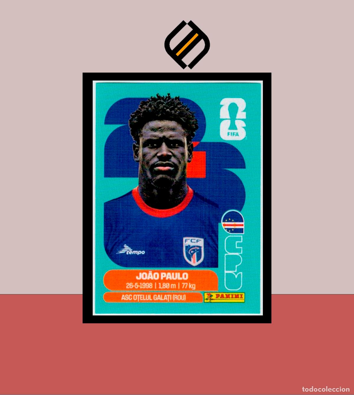 Cromos de f&uacute;tbol: PANINI FIFA CLUB WORLD CUP 2026 26 CPV 8 JOAO PAULO CABO VERDE STICKER MUNDIAL MEX CAN USA LIGA