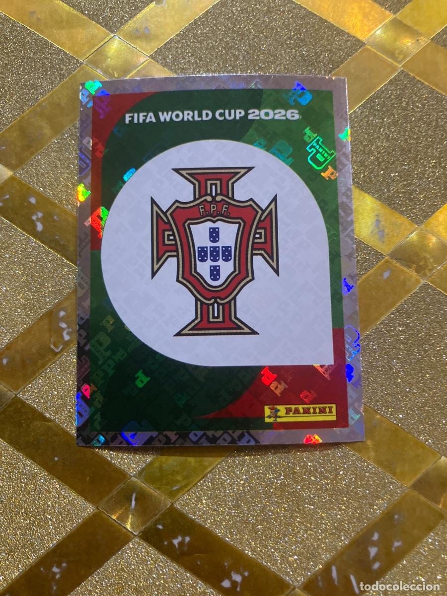 Cromos de f&uacute;tbol: CROMO DE F&Uacute;TBOL NUMERO 1 ESCUDO DE PORTUGAL MUNDIAL 2026 MEXICO-EEUU-CANADA PANINI !