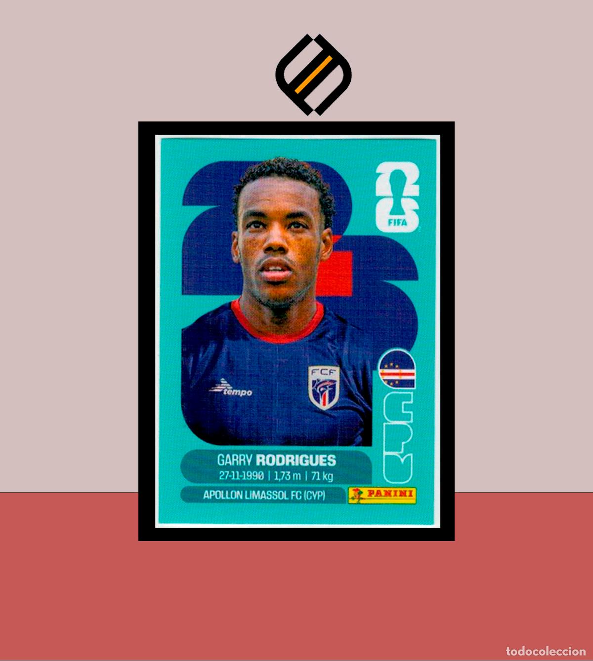 Cromos de f&uacute;tbol: PANINI FIFA CLUB WORLD CUP 2026 26 CPV 15 GARRY RODRIGUES CABO VERDE STICKER MUNDIAL MEX CAN USA