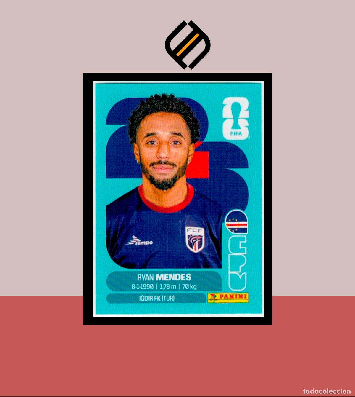 Cromos de f&uacute;tbol: PANINI FIFA CLUB WORLD CUP 2026 26 CPV 17 RYAN MENDES CABO VERDE STICKER MUNDIAL MEX CAN USA