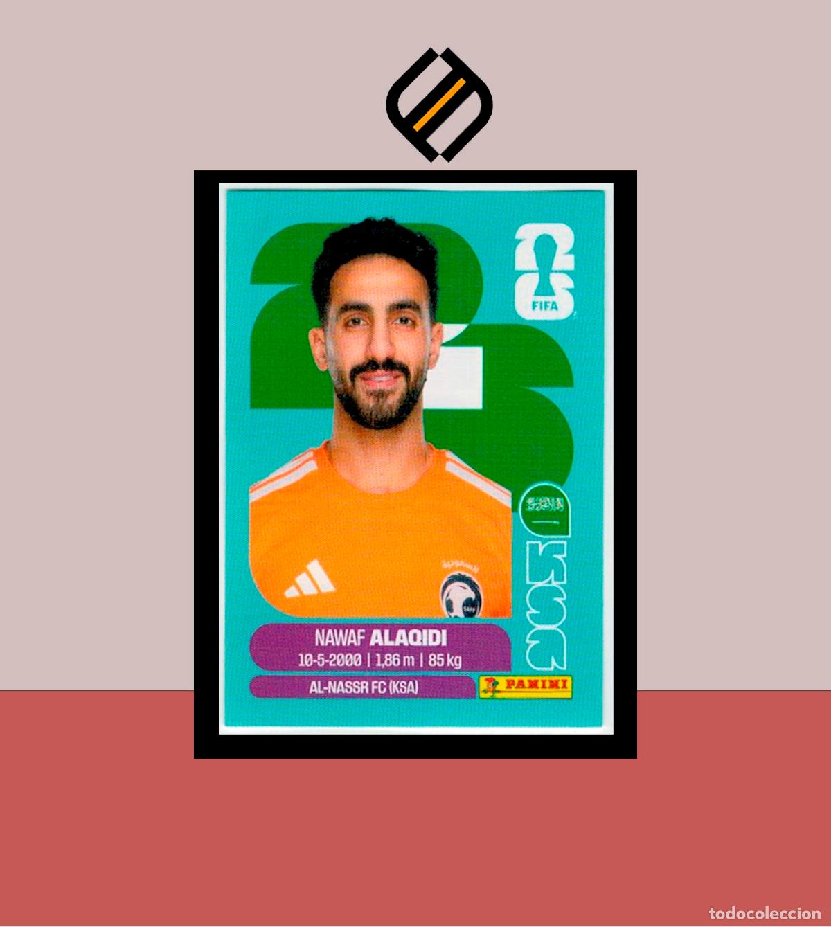 Cromos de f&uacute;tbol: PANINI FIFA CLUB WORLD CUP 2026 26 KSA 2 NAWAF ALAQIDI ARABIA SAUD&Iacute; STICKER MUNDIAL MEX CAN USA LIGA