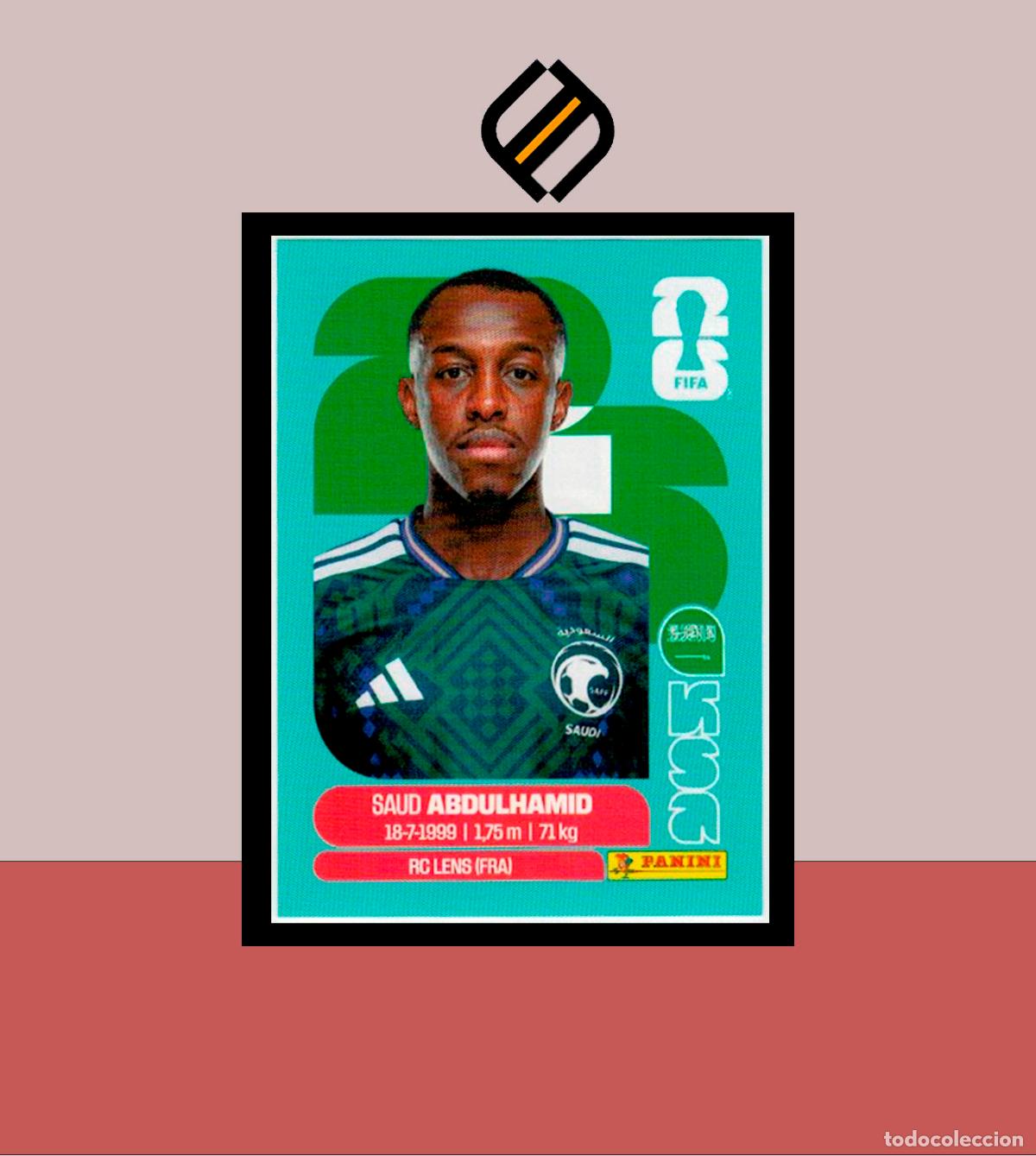 Cromos de f&uacute;tbol: PANINI FIFA CLUB WORLD CUP 2026 26 KSA 4 SAUD ABDULHAMID ARABIA SAUD&Iacute; STICKER MUNDIAL MEX CAN USA