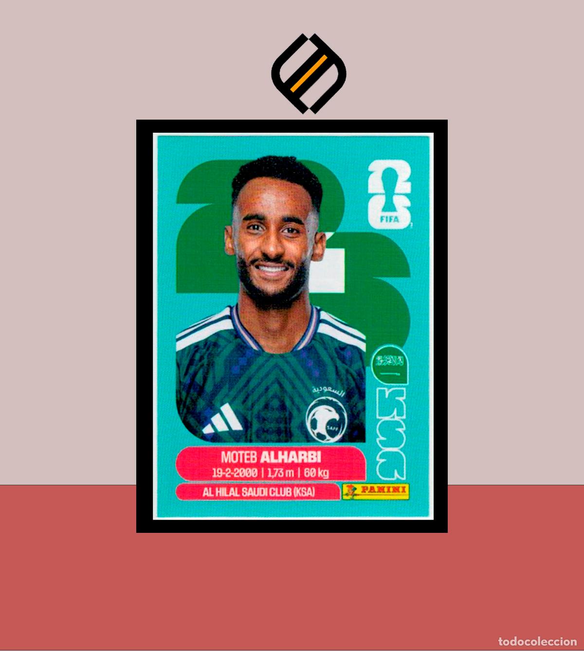 Cromos de f&uacute;tbol: PANINI FIFA CLUB WORLD CUP 2026 26 KSA 7 MOTEB ALHARBI ARABIA SAUD&Iacute; STICKER MUNDIAL MEX CAN USA