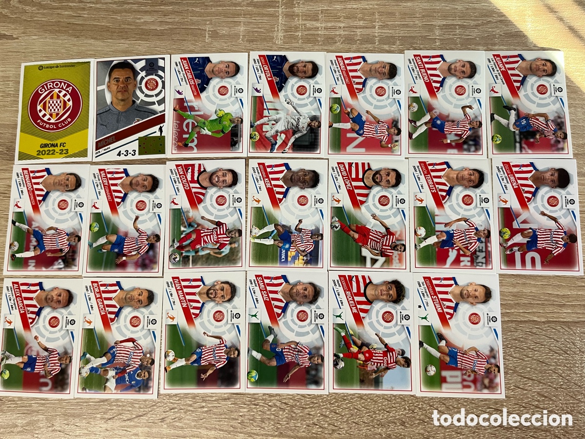 Football Stickers: GIRONA LIGA ESTE EDICIONES ESTE 2022 2023 22 23 LOTE B&Aacute;SICO COMPLETO