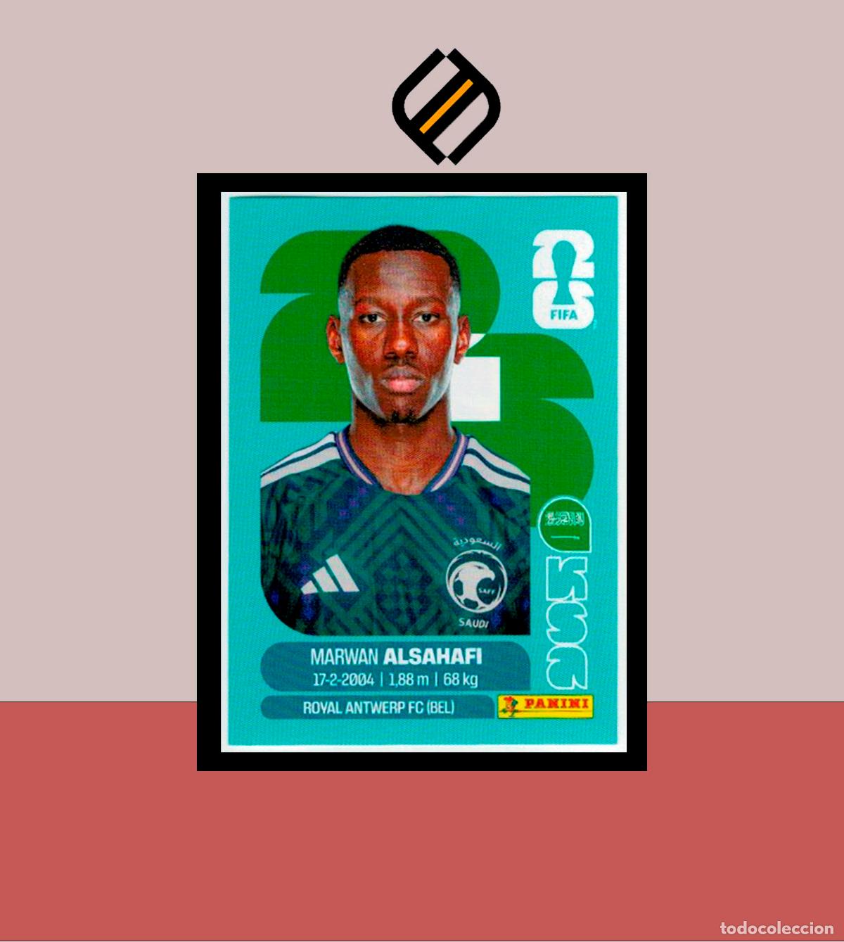 Cartes &agrave; collectionner de Football: PANINI FIFA CLUB WORLD CUP 2026 26 KSA 15 MARWAN ALSAHAFI ARABIA SAUD&Iacute; STICKER MUNDIAL MEX CAN USA