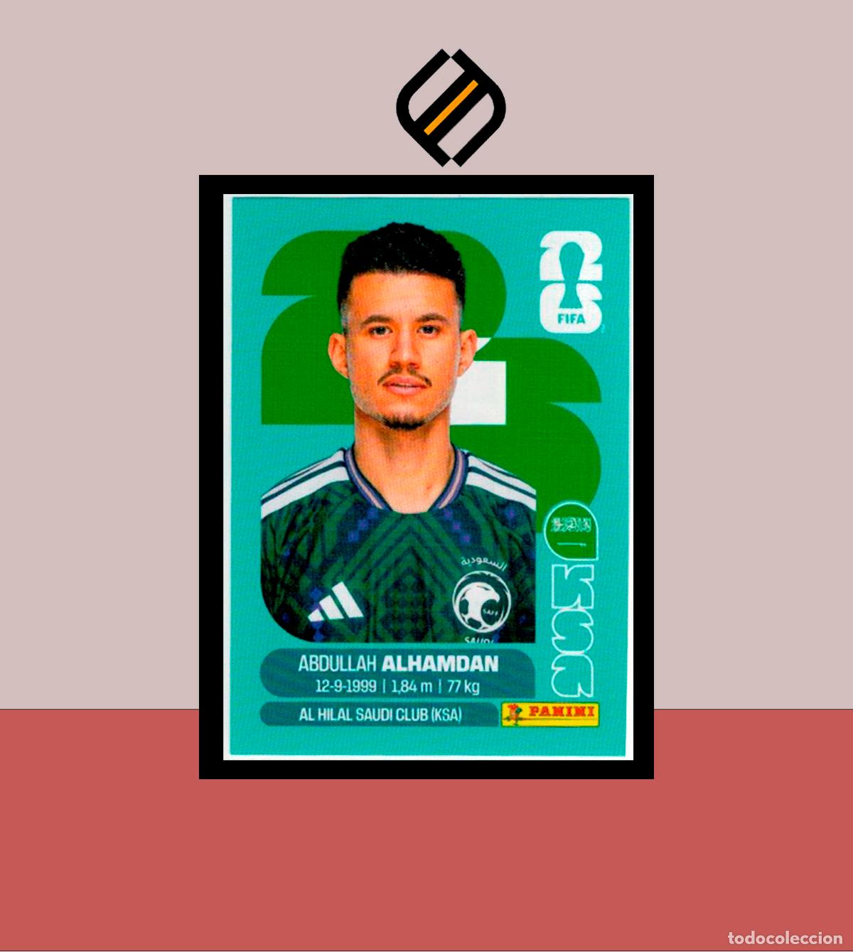 Cartes &agrave; collectionner de Football: PANINI FIFA CLUB WORLD CUP 2026 26 KSA 20 ABDULLAH ALHAMDAN ARABIA SAUD&Iacute; STICKER MUNDIAL MEX CAN USA