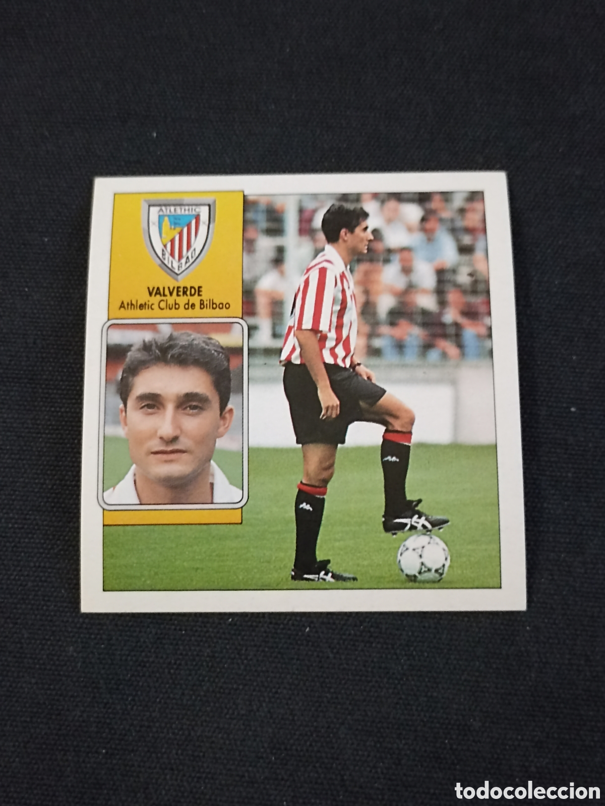 Cromos de f&uacute;tbol: Valverde ( Athletic Club De Bilbao ). Liga este 92-93. Nunca pegado