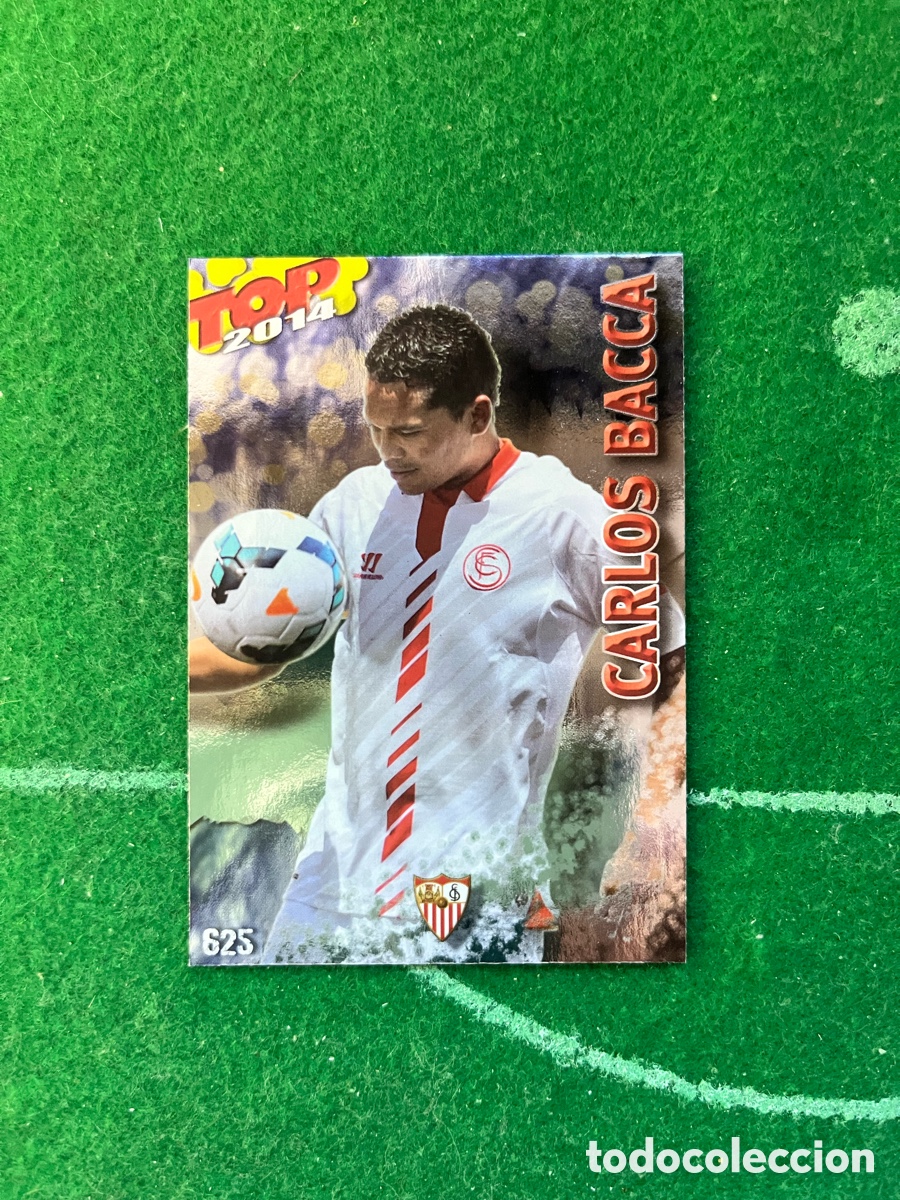 Cromos de f&uacute;tbol: 625 CARLOS BACCA SEVILLA LAS FICHAS DE LA LIGA 2013 2014 MUNDICROMO TOP 9 AZUL