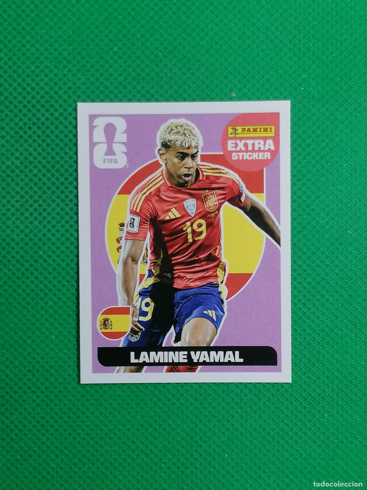 Cromos de f&uacute;tbol: LAMINE YAMAL ESPA&Ntilde;A MORADO BASE EXTRA STICKER ⚽ PANINI FIFA MUNDIAL WORLD CUP 26 2026 STICKER ⚽