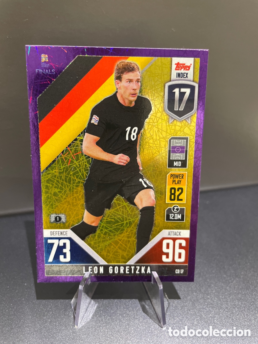 Cromos de f&uacute;tbol: Goretzka CD17 Prizm Purple Topps Match Attax Road to Finals UEFA Nations League 2022-23 Alemania