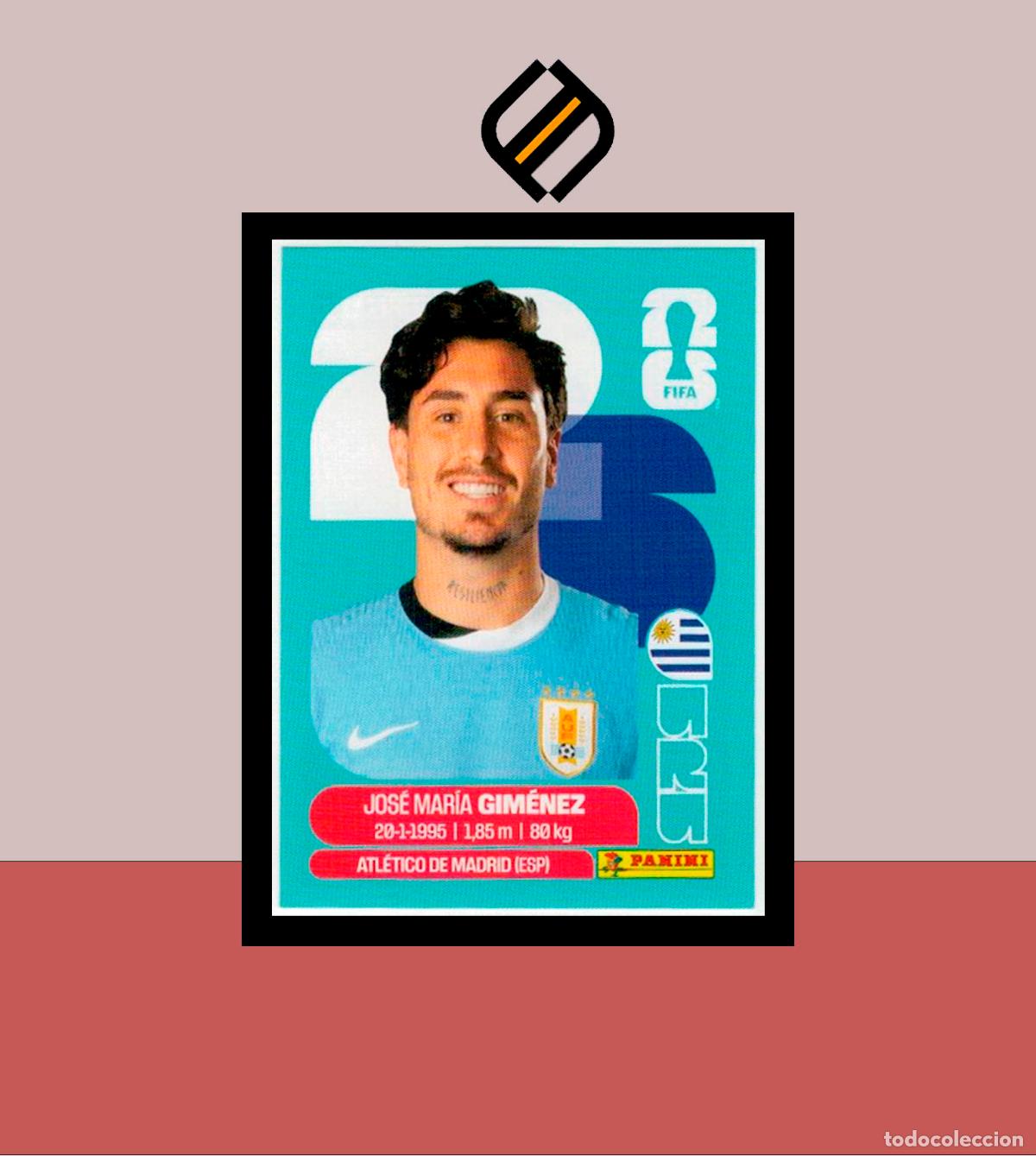 Cromos de f&uacute;tbol: PANINI FIFA CLUB WORLD CUP 2026 26 URU 5 JOS&Eacute; MAR&Iacute;A GIM&Eacute;NEZ URUGUAY STICKER MUNDIAL MEX CAN USA
