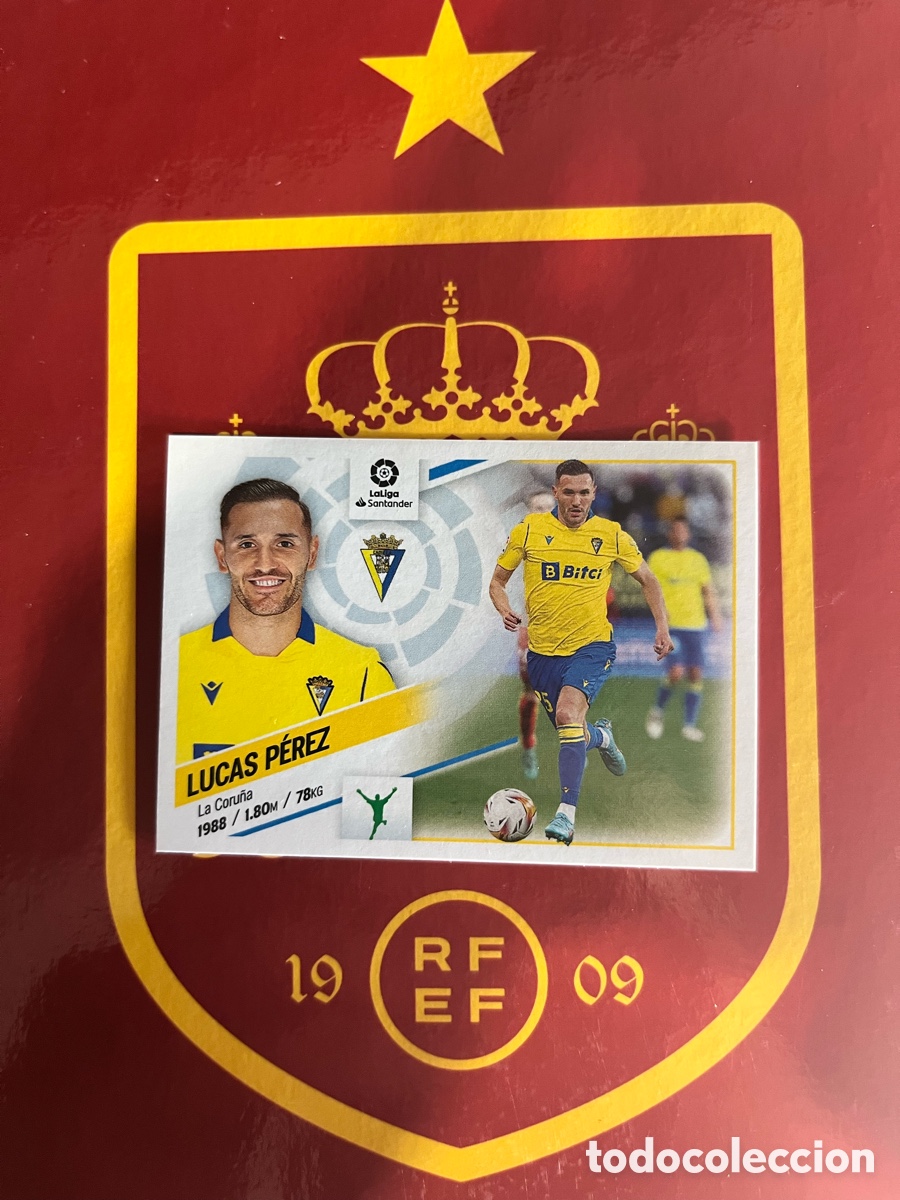 Football Stickers: 20 LUCAS P&Eacute;REZ LIGA ESTE EDICIONES ESTE 2022 2023 22 23 C&Aacute;DIZ CF