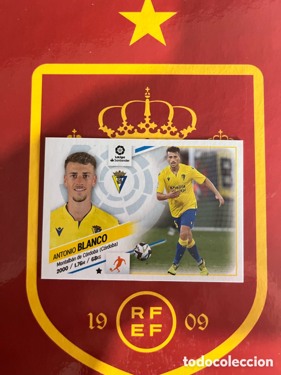 Fu&szlig;ball-Sticker: 12 BIS BLANCO COLOCA LIGA ESTE EDICIONES ESTE 2022 2023 22 23 C&Aacute;DIZ CF