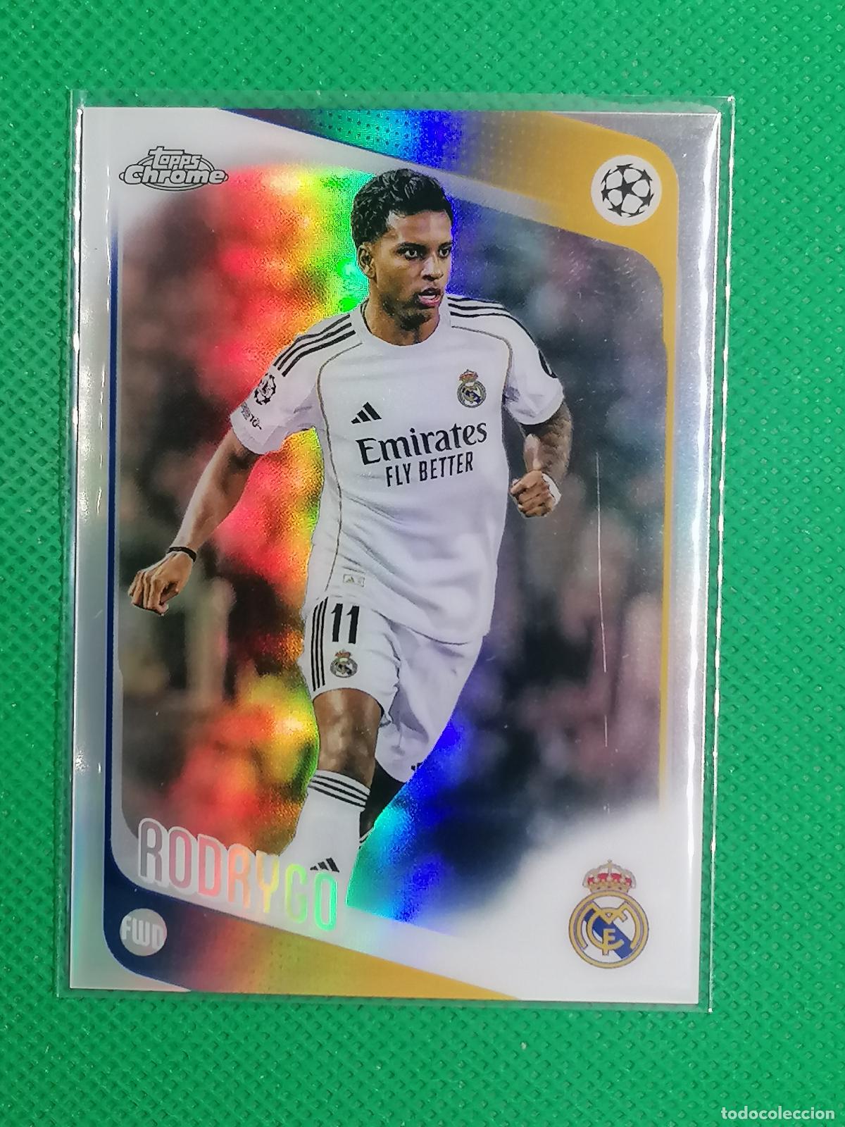 Figurine di Calcio: 102 RODRYGO REAL MADRID REFRACTOR ⚽ TOPPS CHROME UCC 25 26 2025 2026 ⚽