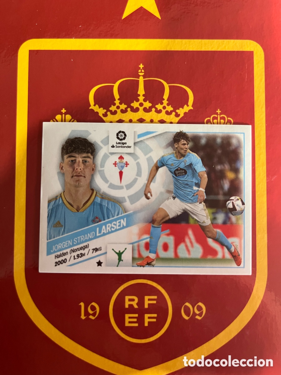 Fu&szlig;ball-Sticker: 64 LARSEN &Uacute;LTIMOS FICHAJES FICHAJE LIGA ESTE EDICIONES ESTE 2022 2023 22 23 CELTA DE VIGO