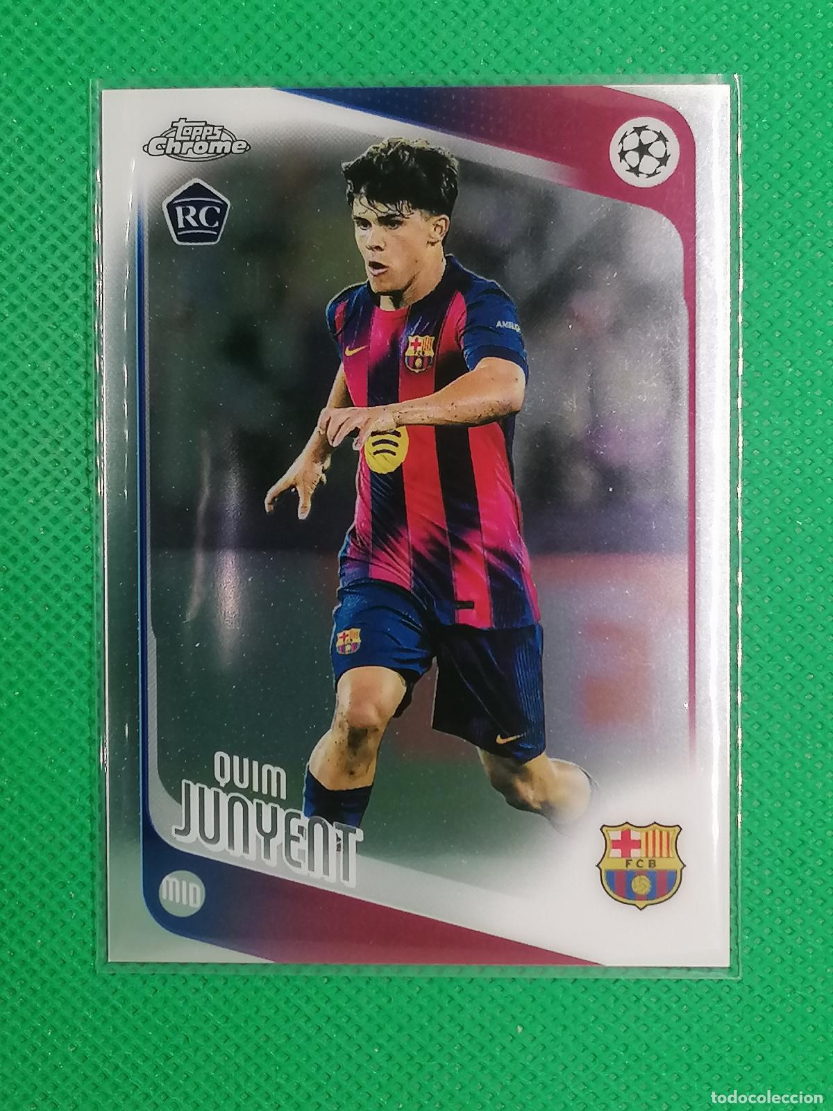 Cromos de f&uacute;tbol: 93 QUIM JUNYENT BARCELONA ROOKIE ⚽ TOPPS CHROME UCC 25 26 2025 2026 ⚽