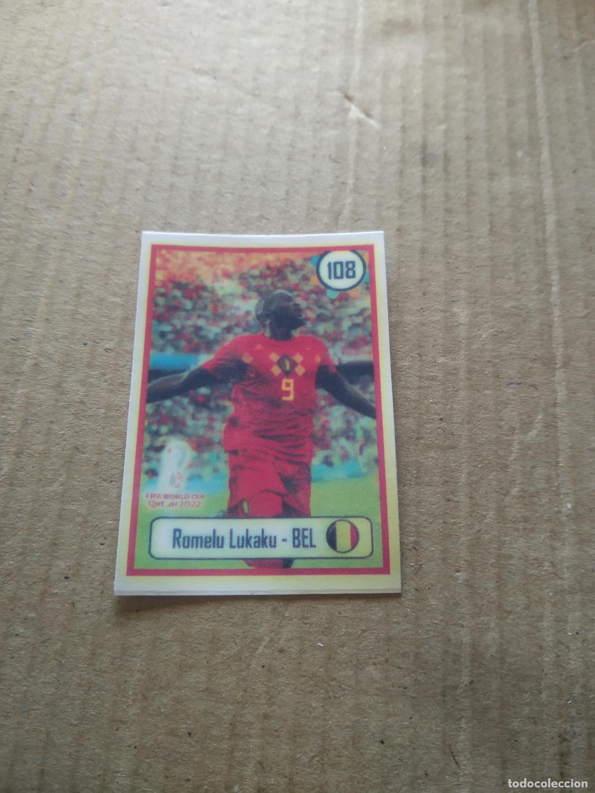 Cromos de f&uacute;tbol: 108 LUKAKU BELGICA CROMO FUTBOL MUNDIAL 2022 WORLD CUP EDITADO EN BRASIL
