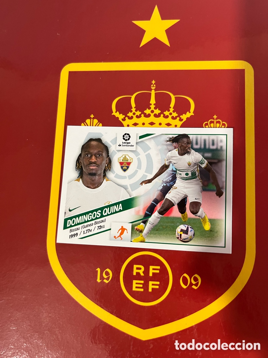 Cromos de f&uacute;tbol: 17 BIS DOMINGOS QUINAS COLOCA LIGA ESTE EDICIONES ESTE 2022 2023 22 23 ELCHE