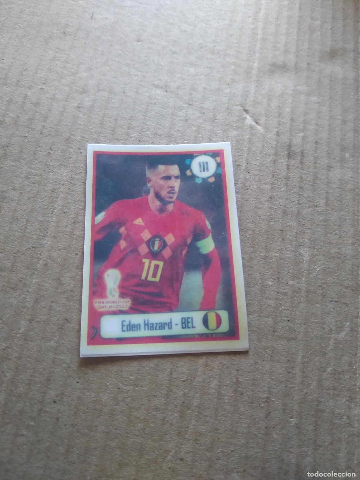 Cromos de f&uacute;tbol: 111 HAZARD BELGICA CROMO FUTBOL MUNDIAL 2022 WORLD CUP EDITADO EN BRASIL