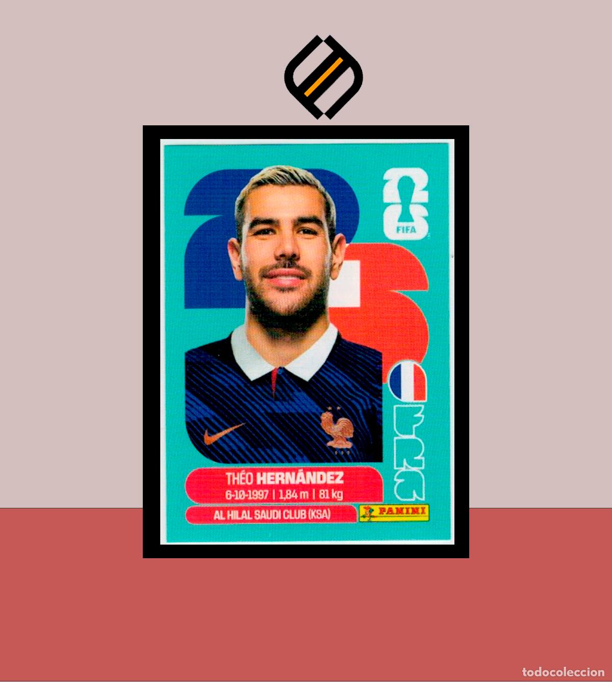 Cromos de f&uacute;tbol: PANINI FIFA CLUB WORLD CUP 2026 26 FRA 3 THEO HERN&Aacute;NDEZ FRANCIA STICKER MUNDIAL MEX CAN USA LIGA