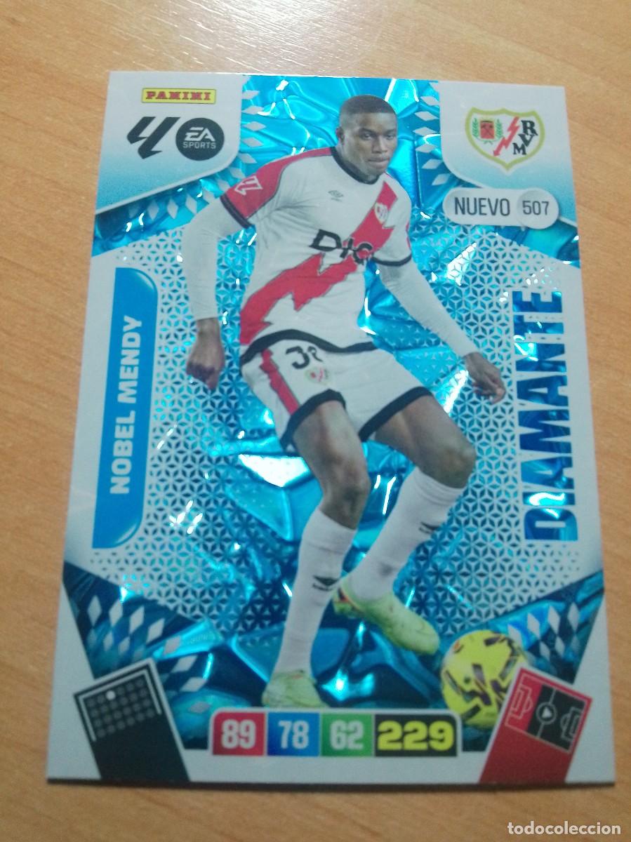 Cromos de f&uacute;tbol: 507 NOBEL MENDY NUEVO DIAMANTE DEL RAYO VALLECANO 25 26 ADRENALYN XL 2025 2026