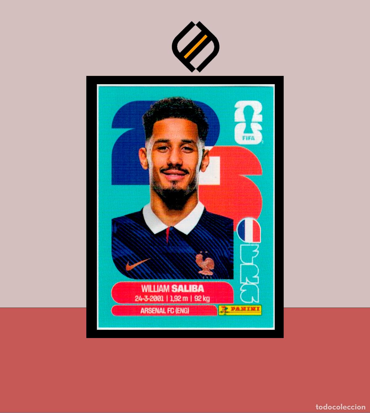 Cromos de f&uacute;tbol: PANINI FIFA CLUB WORLD CUP 2026 26 FRA 4 WILLIAM SALIBA FRANCIA STICKER MUNDIAL MEX CAN USA LIGA