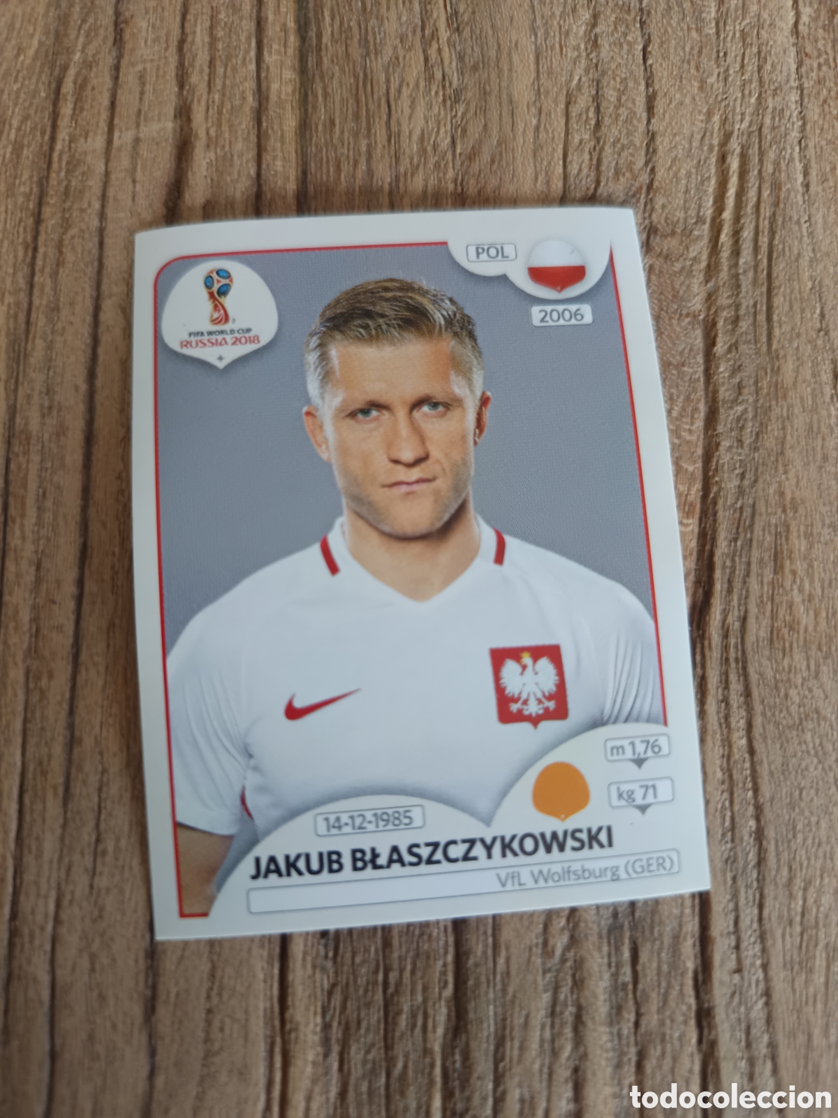 Football Stickers: Cromo sin pegar Panini Mundial 2018 Polonia n&uacute;mero 603