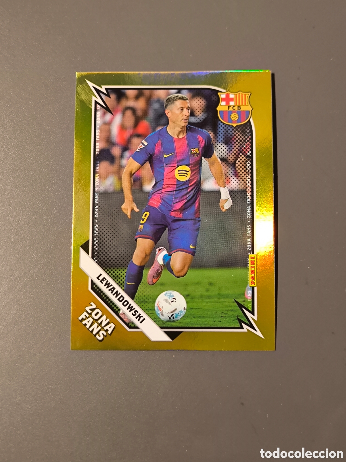 Football Stickers: LEWANDOWSKI Kromix Zona Fans FC Barcelona Panini Club 2026