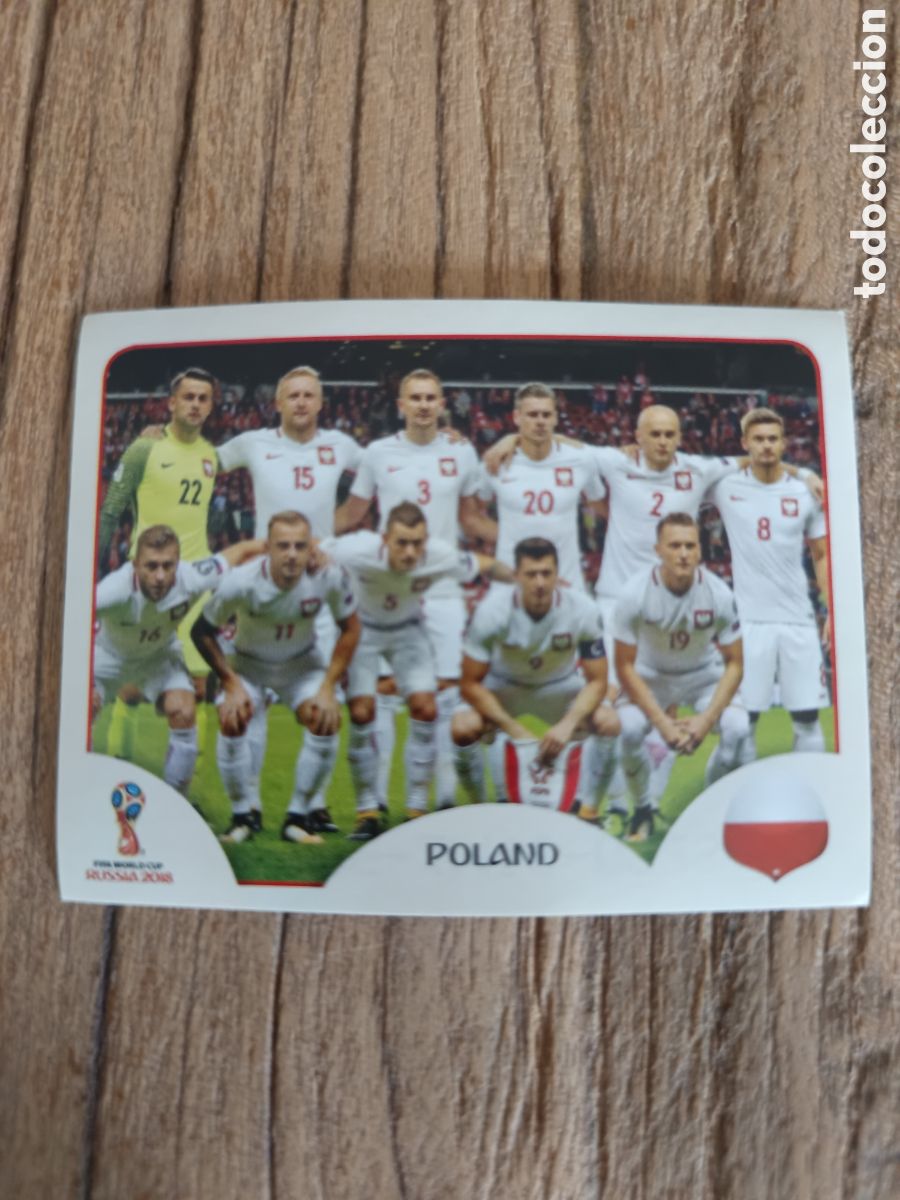 Football Stickers: Cromo sin pegar Panini Mundial 2018 Polonia