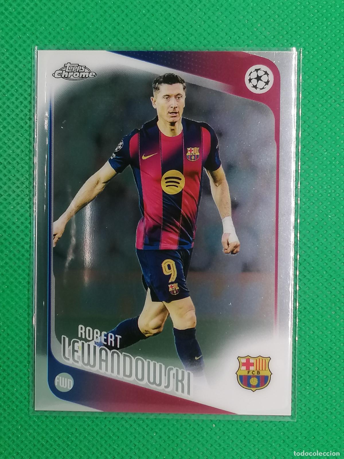 Football Stickers: 54 ROBERT LEWANDOWSKI BARCELONA ⚽ TOPPS CHROME UCC 25 26 2025 2026 ⚽