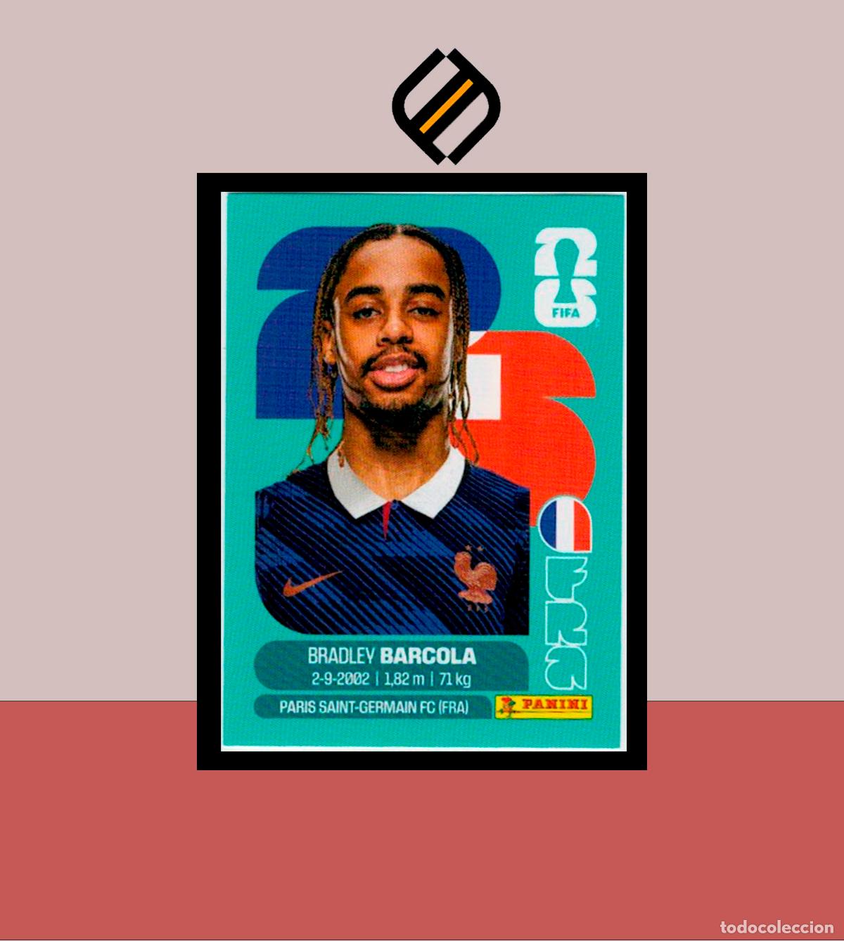 Football Stickers: PANINI FIFA CLUB WORLD CUP 2026 26 FRA 16 BRADLEY BARCOLA FRANCIA STICKER MUNDIAL MEX CAN USA LIGA