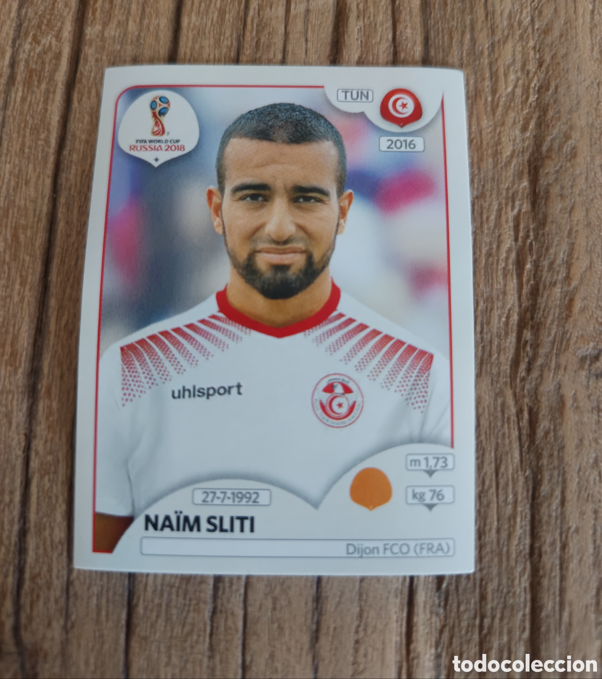 Cromos de f&uacute;tbol: Cromo sin pegar Panini Mundial 2018 T&uacute;nez . Sliti
