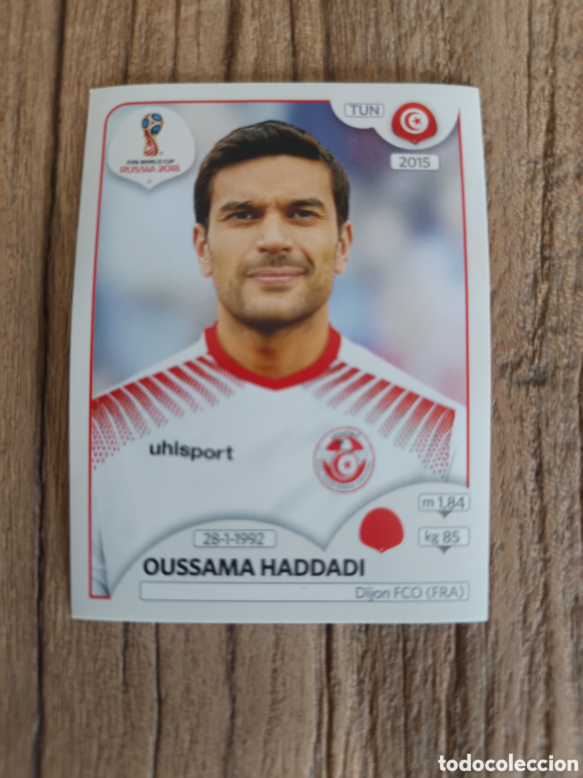 Cromos de f&uacute;tbol: Cromo sin pegar Panini Mundial 2018 T&uacute;nez. Haddadi