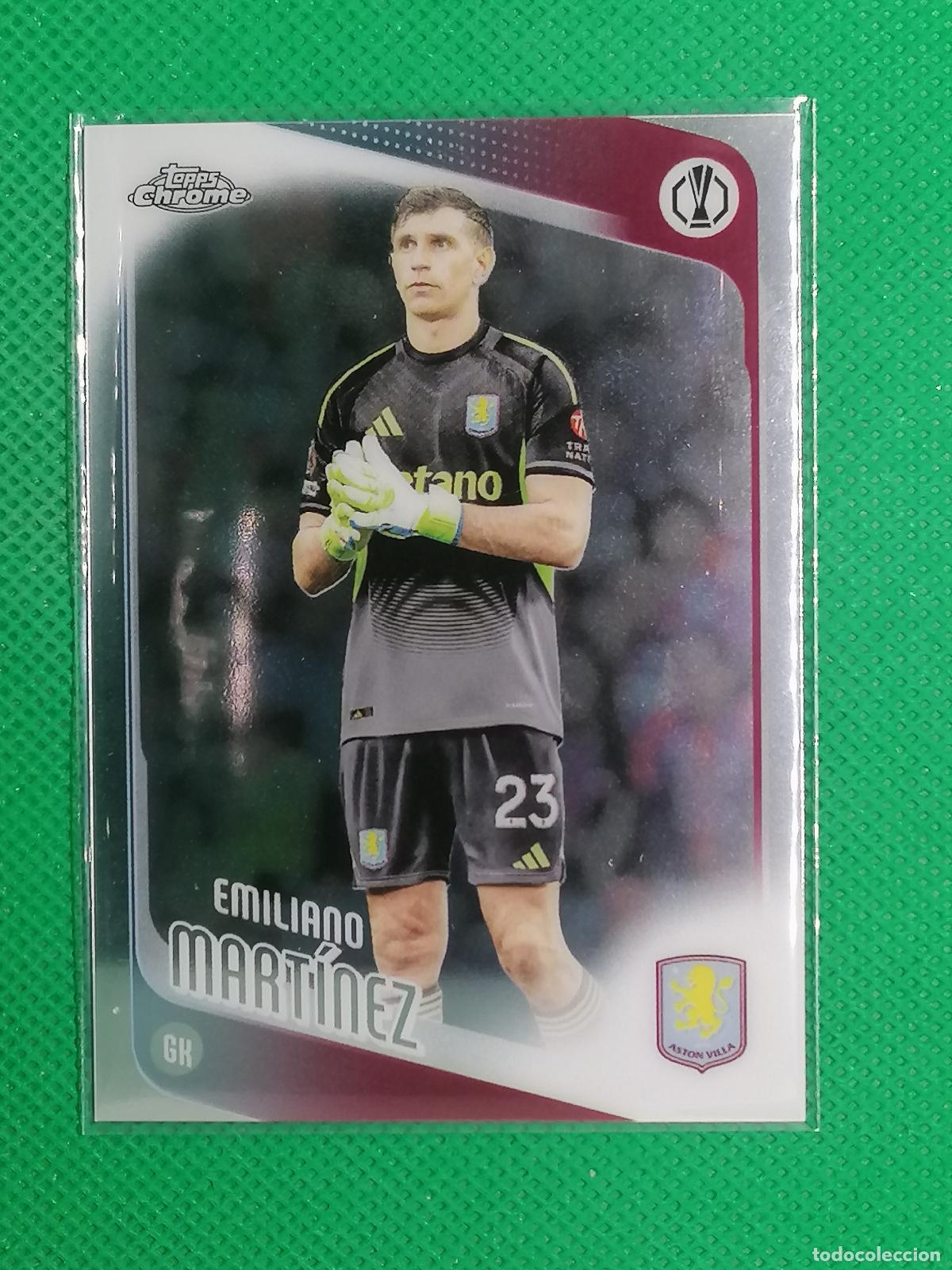 Cromos de f&uacute;tbol: 75 EMILIANO MARTINEZ ASTON VILLA ⚽ TOPPS CHROME UCC 25 26 2025 2026 ⚽