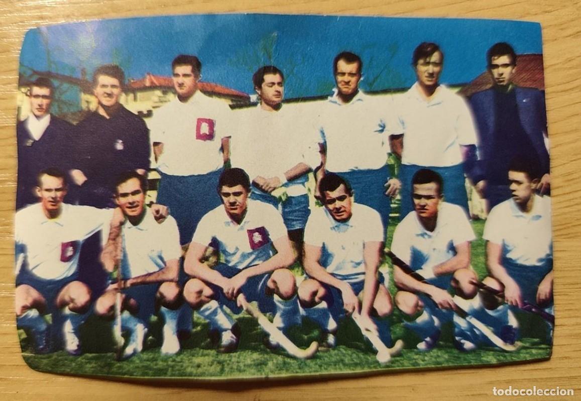 Figurine di Calcio: REAL CLUB DE POLO BARCELONA CROMO DOBLE 135-136 ALBUM CAMPEONES DE ESPA&Ntilde;A 1964-65 CROSAL