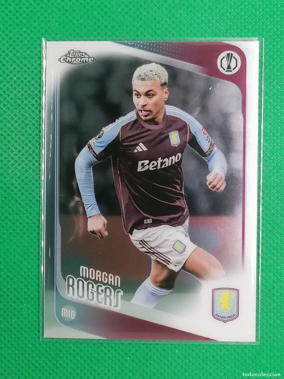 Cromos de f&uacute;tbol: 197 MORGAN ROGERS ASTON VILLA ⚽ TOPPS CHROME UCC 25 26 2025 2026 ⚽