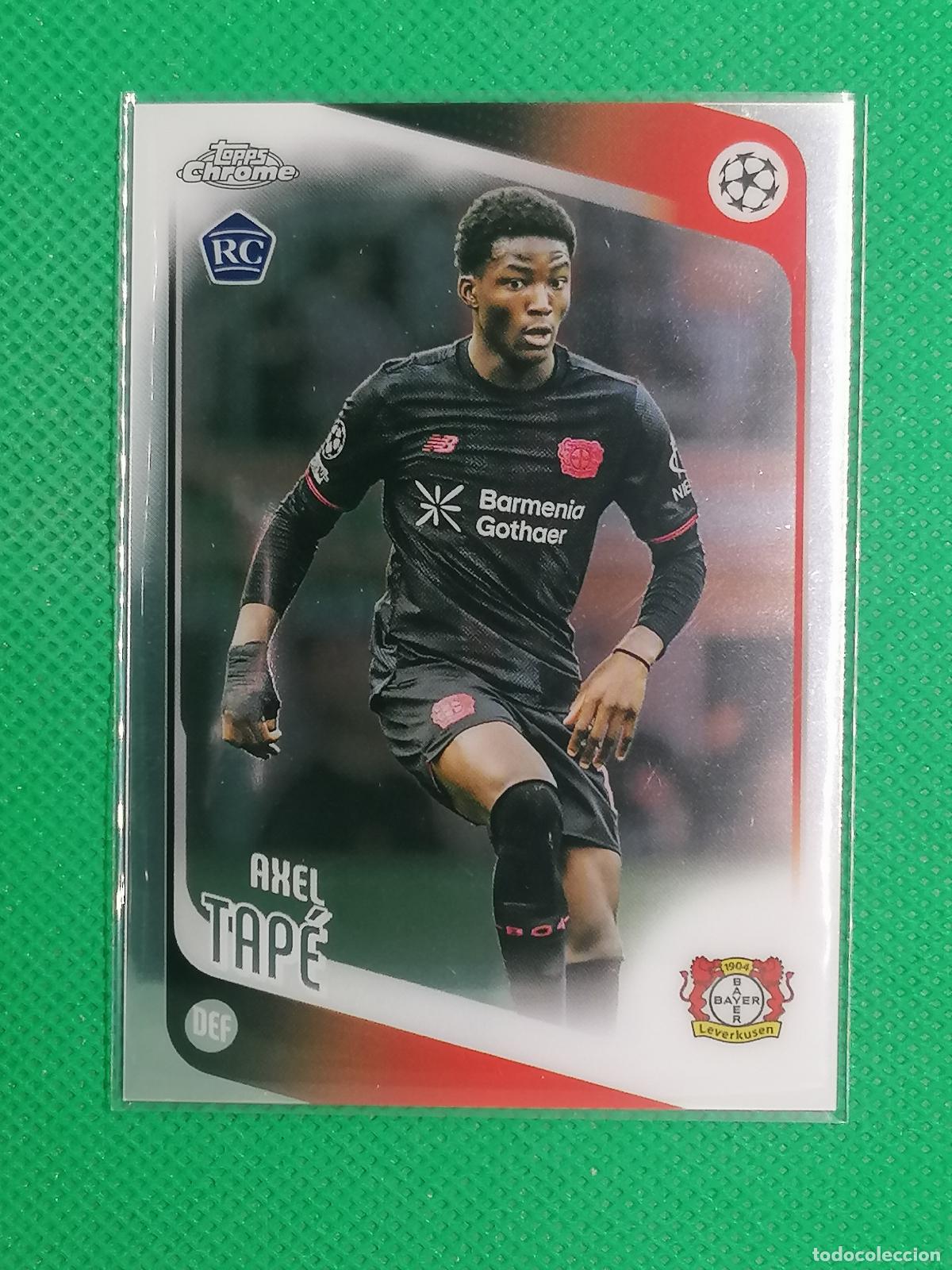 Fu&szlig;ball-Sticker: 9 AXEL TAPE BAYER LEVERKUSEN ROOKIE ⚽ TOPPS CHROME UCC 25 26 2025 2026 ⚽
