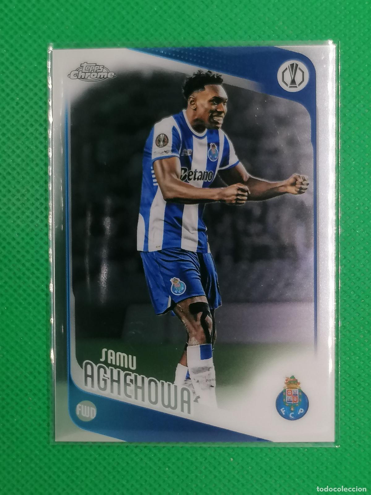 Fu&szlig;ball-Sticker: 133 SAMU AGHEHOWA PORTO ⚽ TOPPS CHROME UCC 25 26 2025 2026 ⚽
