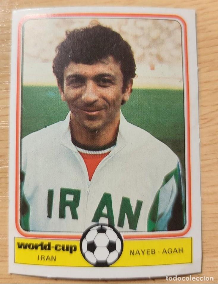 Cromos de f&uacute;tbol: NAYEB AGAH- IRAN- MUNDIAL ARGENTINA 78. ED MONTY GUM WORLD CUP 1978 CROMOS FUTBOL